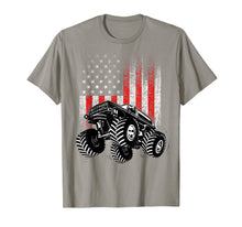Ladda upp bild till gallerivisning, Monster Truck American Flag Racing USA Patriotic T-Shirt T-Shirt 964917