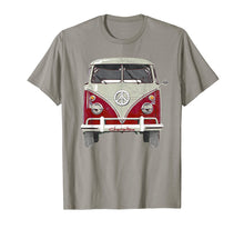 Ladda upp bild till gallerivisning, Vintage 1960s Hippie Red Micro Bus Van T-Shirt Gift