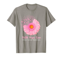 Ladda upp bild till gallerivisning, Faith Hope Love Breast Cancer Awareness Flower Pink T-Shirt 39393