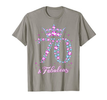 Ladda upp bild till gallerivisning, 70 years old & Fabulous Funny Womens 70th Birthday Gifts T-Shirt-354860