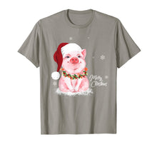 Ladda upp bild till gallerivisning, Funny shirts V-neck Tank top Hoodie sweatshirt usa uk au ca gifts for Cute Pig Santa Hat Merry Christmas Pig Lover Gifts T-Shirt 517195
