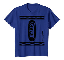 Ladda upp bild till gallerivisning, Royal blue Crayon Box Halloween Costume Matching Couple T-Shirt 310875