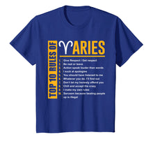 Ladda upp bild till gallerivisning, Birthday Gifts - Top 10 Rules Of Aries Zodiac T-Shirt