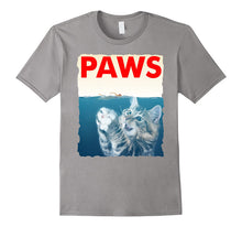 Ladda upp bild till gallerivisning, Paws Shirt Funny Cat Parody T-Shirt - Shark Kitten Tee 168395