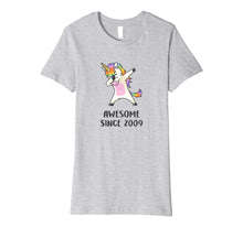 Ladda upp bild till gallerivisning, Cute Unicorn Shirt Awesome Since 2009 10th Birthday Gifts