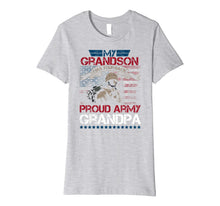 Ladda upp bild till gallerivisning, USA My Grandson Has Your Back Proud Army Grandpa Shirt Gift 1438899
