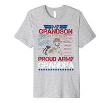Ladda upp bild till gallerivisning, USA My Grandson Has Your Back Proud Army Grandpa Shirt Gift 1438899