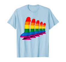 Ladda upp bild till gallerivisning, Rainbow Dildo TShirt & Lesbian Gay Be Ladyboy LGBTQ Pride T-Shirt312478