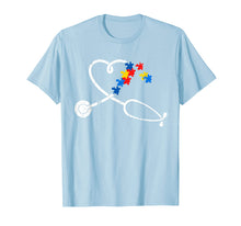 Ladda upp bild till gallerivisning, Funny shirts V-neck Tank top Hoodie sweatshirt usa uk au ca gifts for Funny Nurse Autism Puzzle Stethoscope Heart Tshirt 1500216