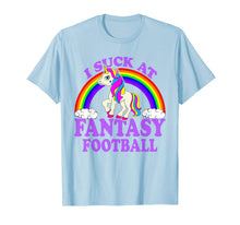 Ladda upp bild till gallerivisning, I Suck At Fantasy Football T Shirt Funny Unicorn Draft Party 799074