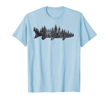 Ladda upp bild till gallerivisning, Musky Pine Forest Treeline - Outdoor Fishing Angler T-Shirt
