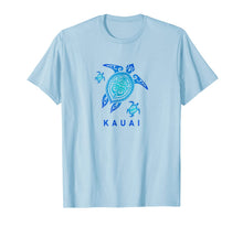 Ladda upp bild till gallerivisning, Kauai Hawaii T-Shirt Sea Blue Tribal Turtle 161656