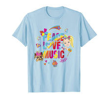 Ladda upp bild till gallerivisning, Funny shirts V-neck Tank top Hoodie sweatshirt usa uk au ca gifts for JoJo Siwa Peace Love Music Rainbow Sticker Graphic T-Shirt 1569553