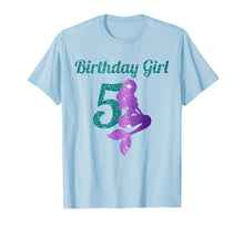 Ladda upp bild till gallerivisning, Funny shirts V-neck Tank top Hoodie sweatshirt usa uk au ca gifts for 5th Birthday Girl Of Mermaid T-shirt 5 Years Old Mermaid 2099324