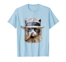 Ladda upp bild till gallerivisning, Funny shirts V-neck Tank top Hoodie sweatshirt usa uk au ca gifts for Disgruntle Cat with Cigar in Fedora Panama Hat, T-Shirt 4175916
