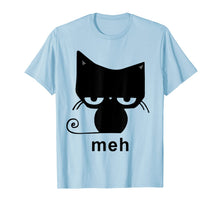 Ladda upp bild till gallerivisning, Meh Black Cat Funny Gift For Cat Lovers Men Women T-Shirt 95483