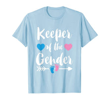 Ladda upp bild till gallerivisning, Keeper Of The Gender Reveal Tee Shirt Girl or Boy Blue Pink 132480