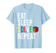 Ladda upp bild till gallerivisning, Eat Sleep Solve Repeat Rubik Cube T-shirt Humor Parody Funny T-Shirt-157870