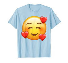 Ladda upp bild till gallerivisning, Smiling Face with Hearts In Love Emojis Halloween Costume T-Shirt 751805