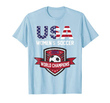 Ladda upp bild till gallerivisning, USA World Champions 2019 Tee United States 2019 Soccer Gift T-Shirt 447708