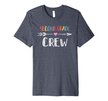 Ladda upp bild till gallerivisning, Second Grade Crew Teacher Rainbow Gift Shirt back To School 2360305