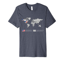 Ladda upp bild till gallerivisning, Countries that have landed on the Moon - Proud American Flag Premium T-Shirt 1024328