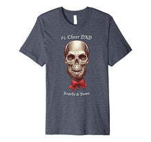 Ladda upp bild till gallerivisning, Funny shirts V-neck Tank top Hoodie sweatshirt usa uk au ca gifts for CHEER Skull Beard Bow DAD T-Shirt 2308730