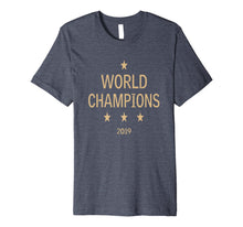 Ladda upp bild till gallerivisning, US women's soccer team win world champions four title 2019 Premium T-Shirt 109120