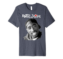 Ladda upp bild till gallerivisning, Poetic Justice Tupac Smiling Portrait Premium T-Shirt 114546