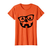 Ladda upp bild till gallerivisning, Pumpkin Shirt with Glasses, Pumpkin Nerd Shirt T-Shirt 100055