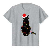 Ladda upp bild till gallerivisning, Funny shirts V-neck Tank top Hoodie sweatshirt usa uk au ca gifts for Black Cat Christmas Light Funny Cat Lover Catfather Mom Dad T-Shirt 429606