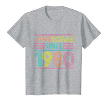 Ladda upp bild till gallerivisning, Awesome Since 1980 40th Birthday Gifts 40 Years Old T-Shirt-169308
