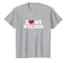 Ladda upp bild till gallerivisning, Funny shirts V-neck Tank top Hoodie sweatshirt usa uk au ca gifts for I love my welder T-Shirt 3814404