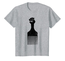 Ladda upp bild till gallerivisning, Funny shirts V-neck Tank top Hoodie sweatshirt usa uk au ca gifts for Afro Hair Pick Raised Fist T-Shirt Black History Shirt 1873994