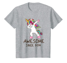Ladda upp bild till gallerivisning, Funny shirts V-neck Tank top Hoodie sweatshirt usa uk au ca gifts for Awesome Since 2014 Dabbing Unicorn Shirt Girl Gifts Birthday 3519212