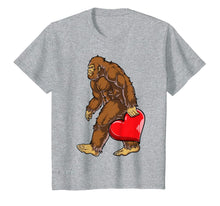 Ladda upp bild till gallerivisning, Bigfoot Heart Funny Valentines Day Men Love Sasquatch Gifts T-Shirt-418972
