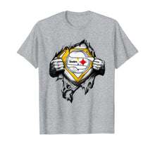 Ladda upp bild till gallerivisning, Halloween Superhero Football Pittsburgh-Steeler Fan T-Shirt 231121