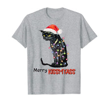 Ladda upp bild till gallerivisning, Merry Kissmyass Funny \Black Cat Christmas Tree Gifts T-Shirt