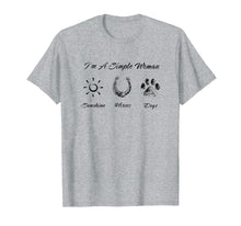 Ladda upp bild till gallerivisning, Funny shirts V-neck Tank top Hoodie sweatshirt usa uk au ca gifts for I'm A Simple Woman Sunshine Horses Dogs T Shirt 2017507