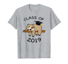 Ladda upp bild till gallerivisning, Funny shirts V-neck Tank top Hoodie sweatshirt usa uk au ca gifts for Graduation Sloth Funny Class Of 2019 Graduate Tee Grad Gifts 2413224