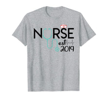 Ladda upp bild till gallerivisning, Funny shirts V-neck Tank top Hoodie sweatshirt usa uk au ca gifts for New Nurse Est 2019 Tshirt Nursing School Graduation Gift Men 1546230