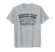 Ladda upp bild till gallerivisning, Fathers Day T-Shirt Bonus Dad Friend For Life Step Dad 58825