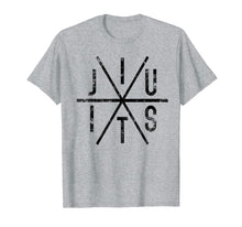 Ladda upp bild till gallerivisning, Brazilian Jiu Jitsu T-Shirt - Bjj Distressed Tee - Black Ink