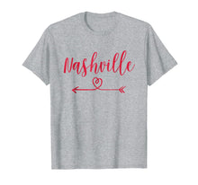 Ladda upp bild till gallerivisning, Nashville Love Heart T-Shirt Handwriting Style 993264