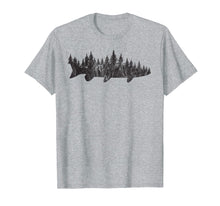 Ladda upp bild till gallerivisning, Musky Pine Forest Treeline - Outdoor Fishing Angler T-Shirt