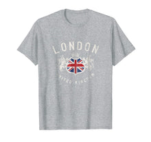 Ladda upp bild till gallerivisning, London Great Britain Vintage Crown Flag T-shirt 274231