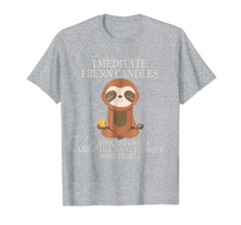 Ladda upp bild till gallerivisning, Funny shirts V-neck Tank top Hoodie sweatshirt usa uk au ca gifts for Funny Cute Sloth Meditation Inner Peace T-Shirt 570881