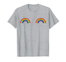 Ladda upp bild till gallerivisning, Vintage Rainbow Boobs LGBT tee transgender Pride Month 2019 T-Shirt 170130