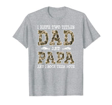 Ladda upp bild till gallerivisning, Mens I Have Two Titles Dad And Papa Father's Day Fishing T-Shirt 101733