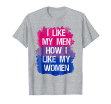 Ladda upp bild till gallerivisning, Funny shirts V-neck Tank top Hoodie sweatshirt usa uk au ca gifts for I Like My Men How I Like My Women Bisexual Pride Flag Tshirt 2139059